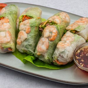 Prolećne rolnice sa mesom i škampima