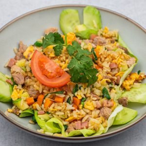 Prženi pirinač sa mesom